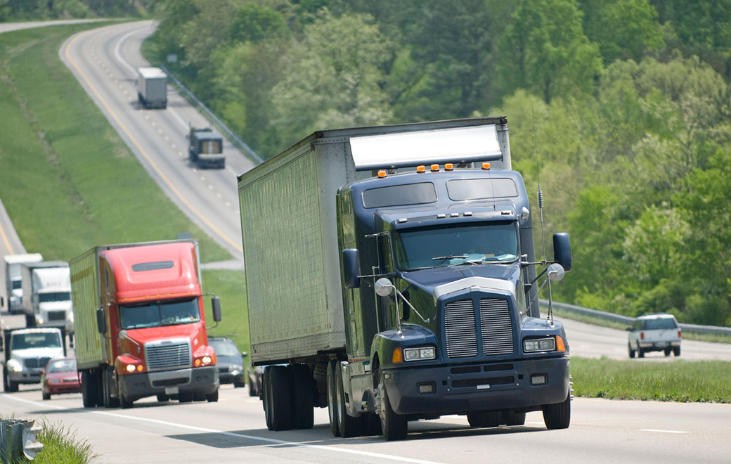 Semi Trucks on the Highway